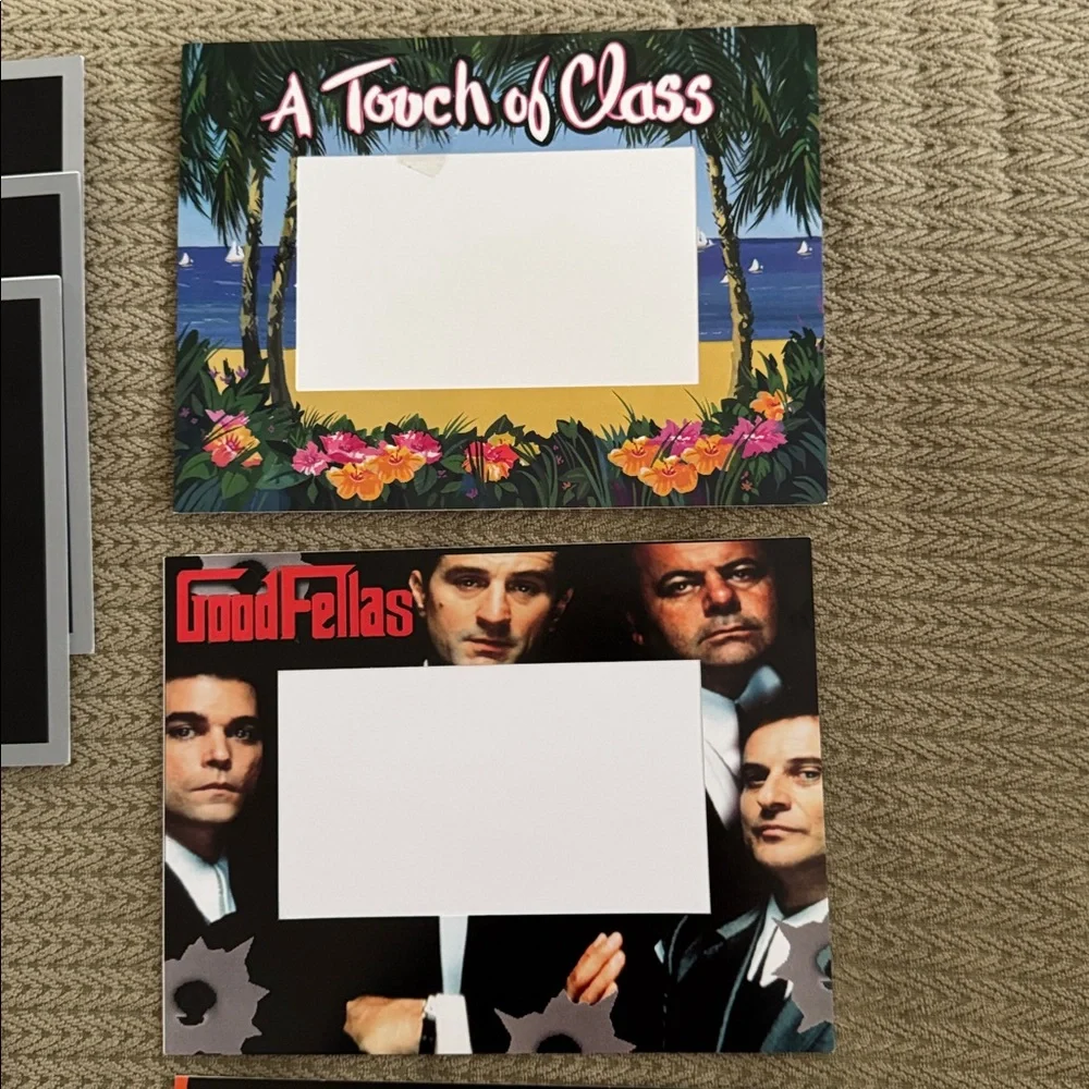 Colorful Graphic Paper Picture Frames Set 10 party favors 3” x 5” photos crafts
